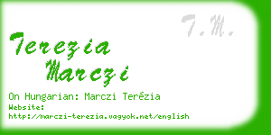 terezia marczi business card