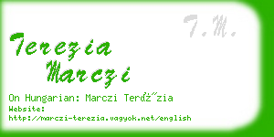 terezia marczi business card